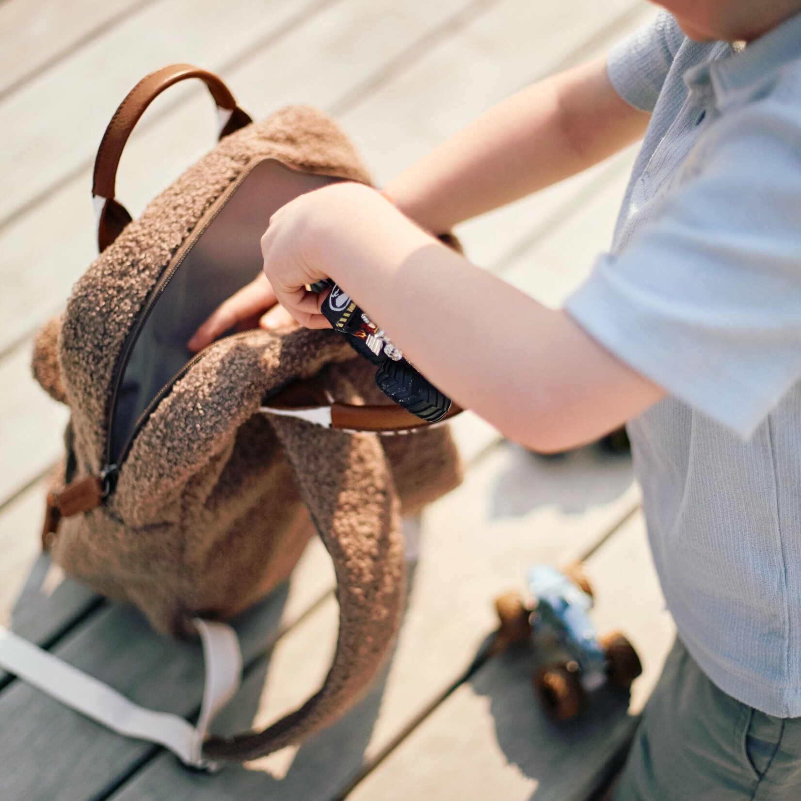 Childhome Mini club sac à dos nounours marron