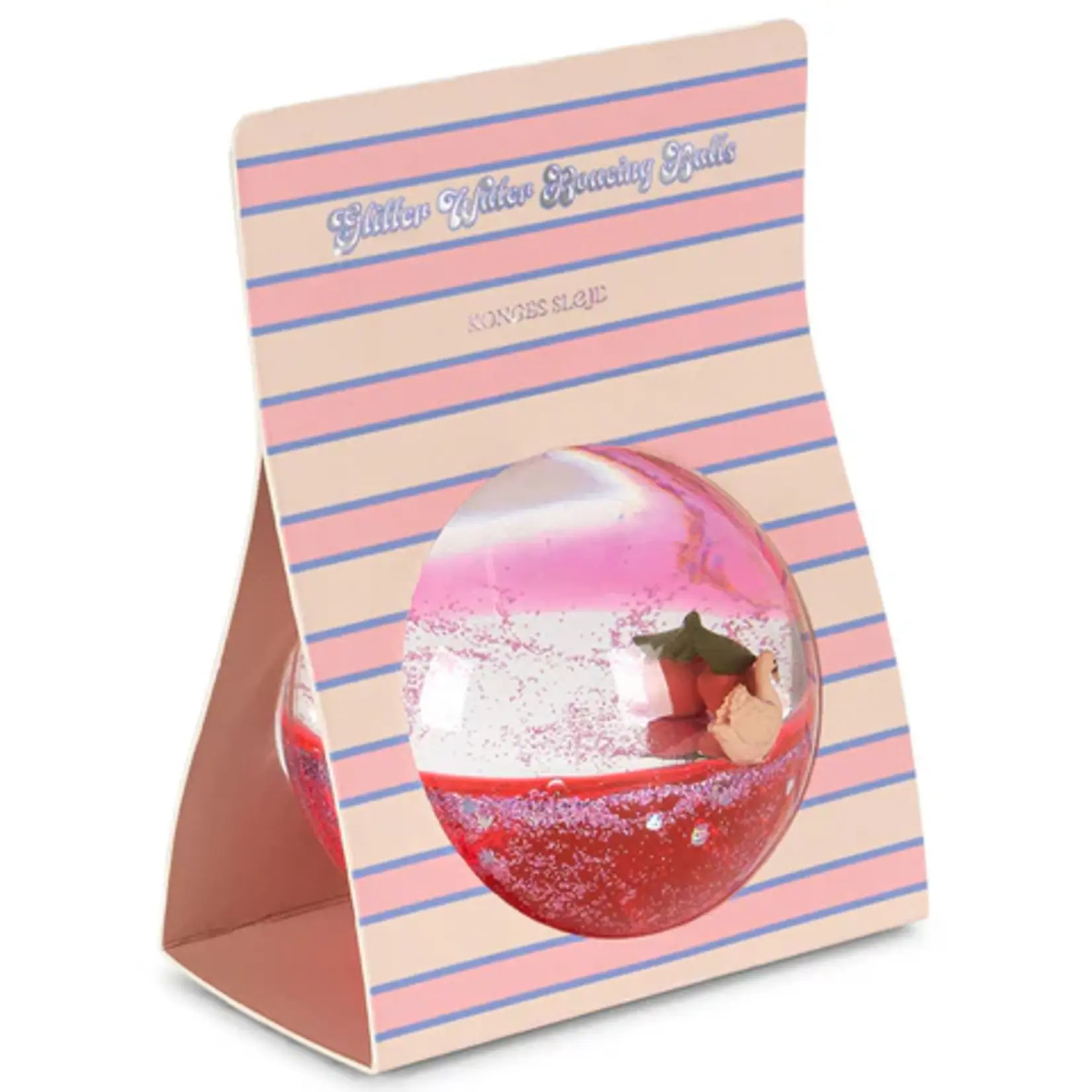 Konges Sløjd Sensory glitter water ball | cherry