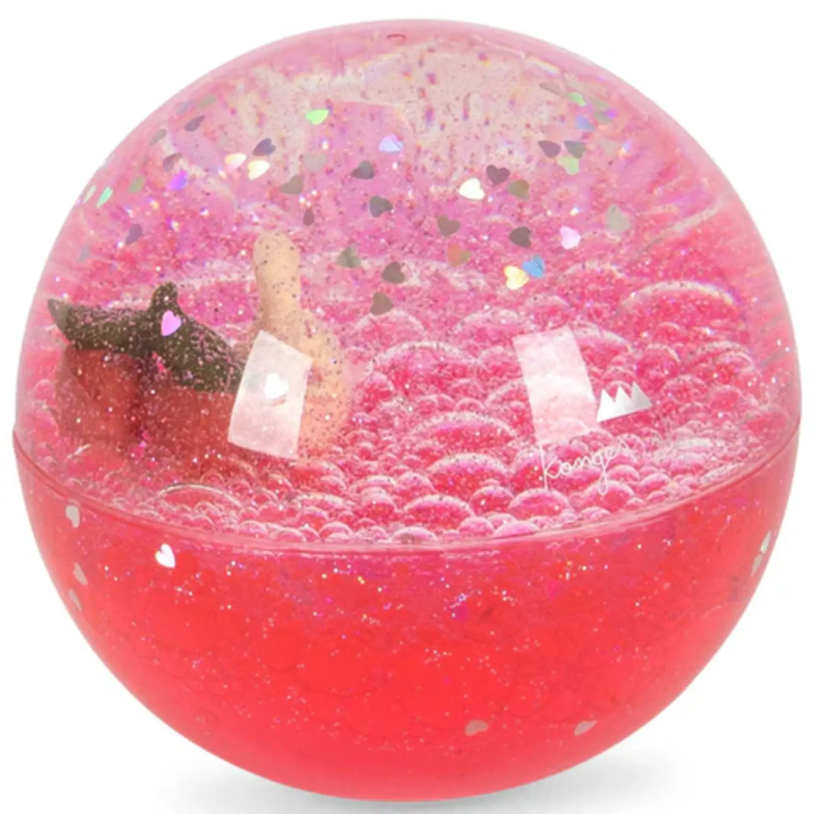 Konges Sløjd Sensory glitter water ball | cherry