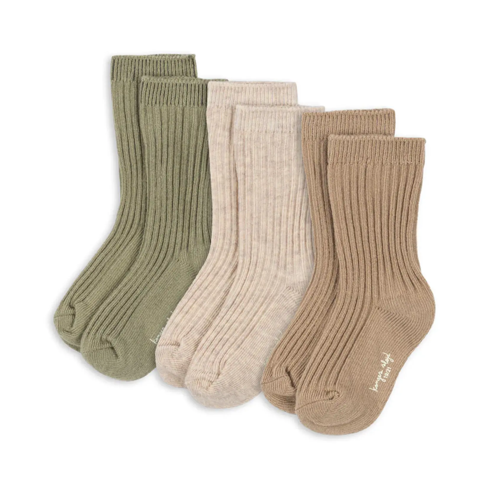 Konges Sløjd Rib socks 3P  | mix