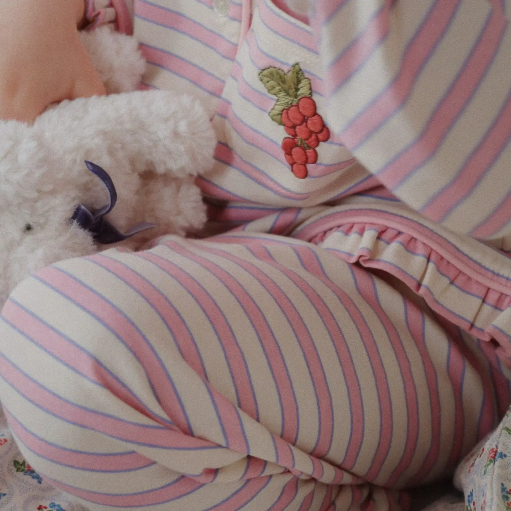 Konges Sløjd Pio frill pyjama set | lolly stripe