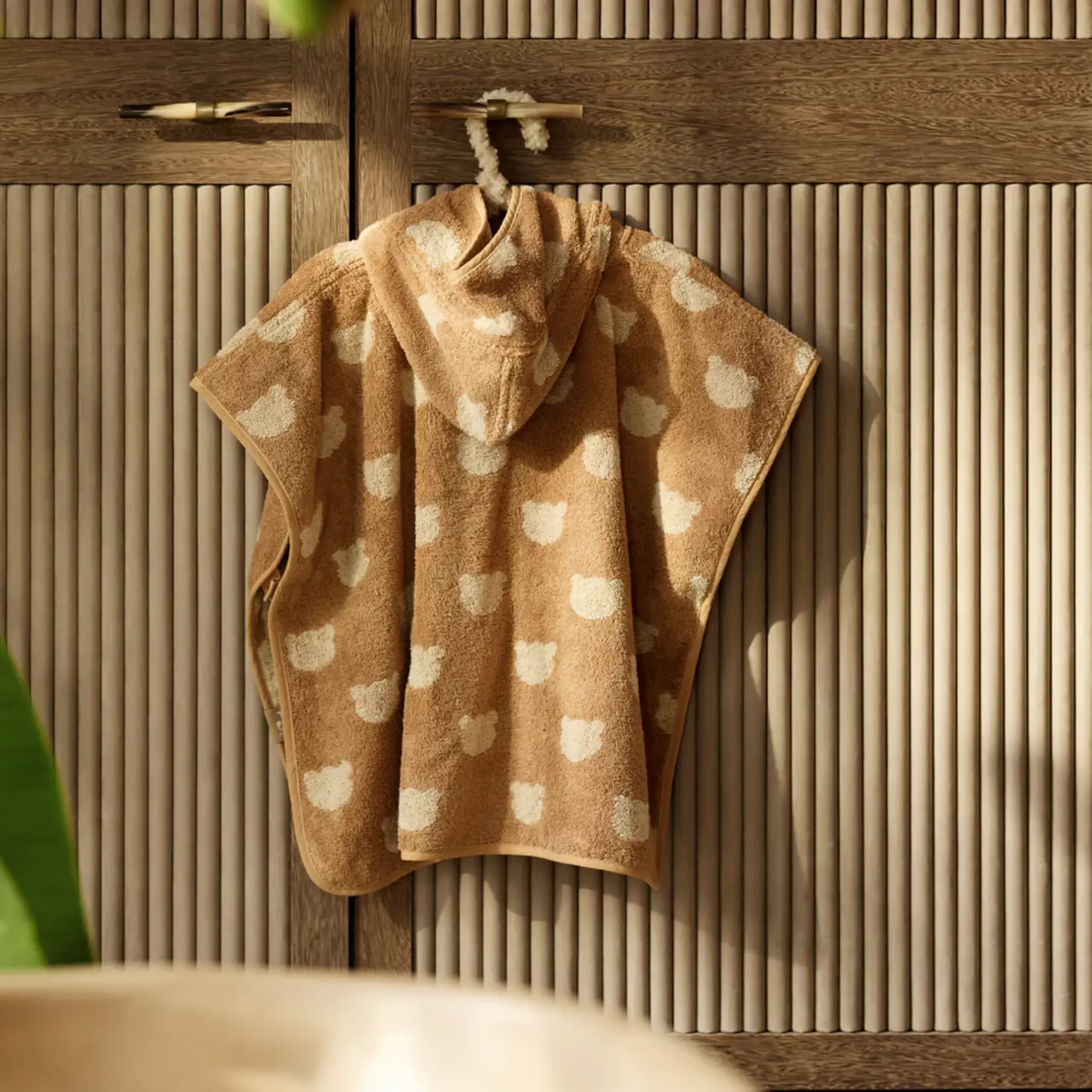 Jollein Poncho de bain réversible ours en peluche