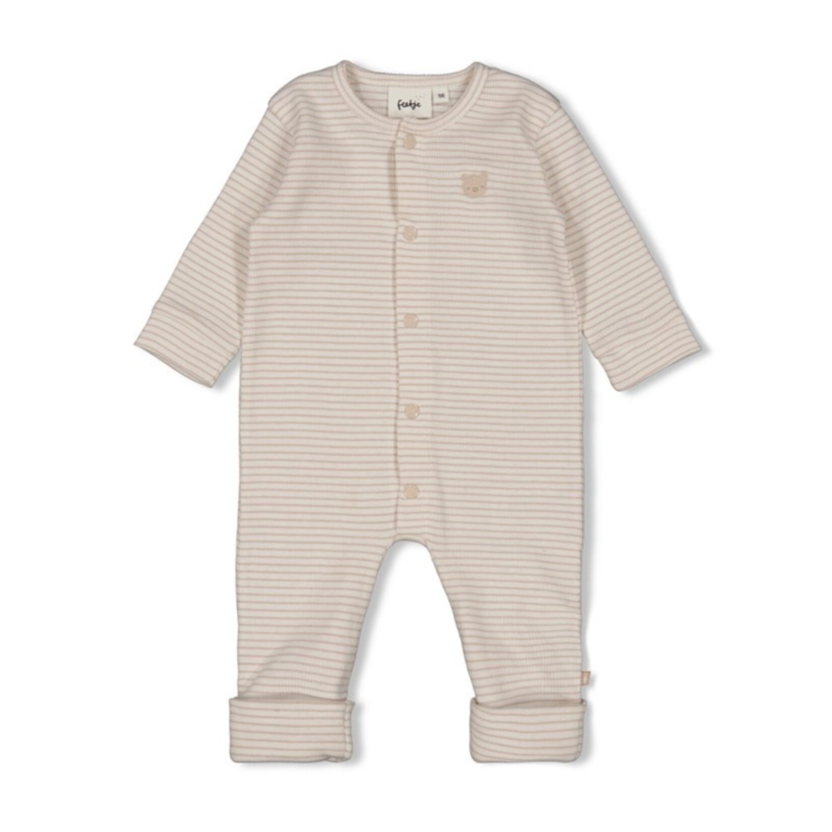 Feetje Pak omslagvoet rib met streep | honey bear