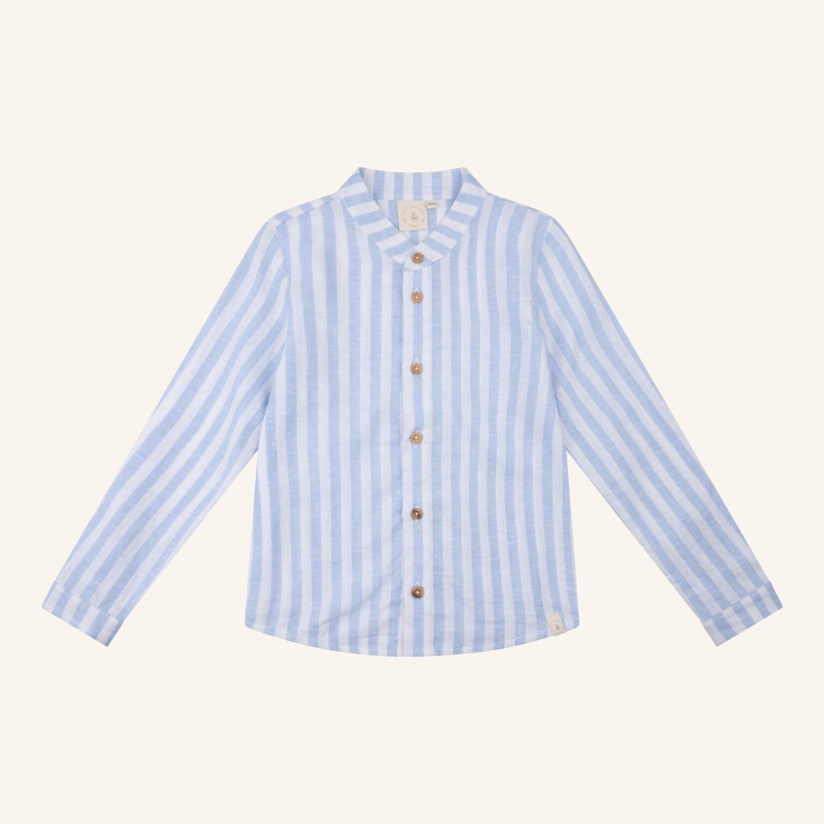 Navy Natural Parker blouse blue linnen stripe