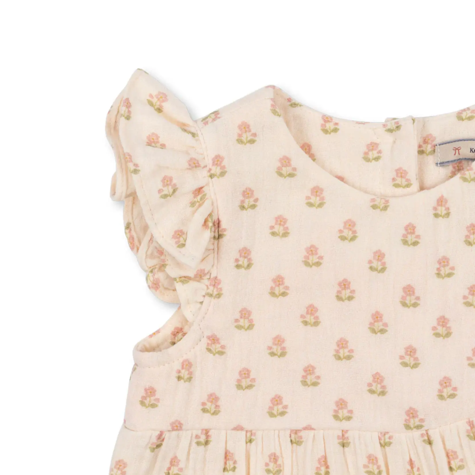 Konges Sløjd Coco frill romper | carta rosa