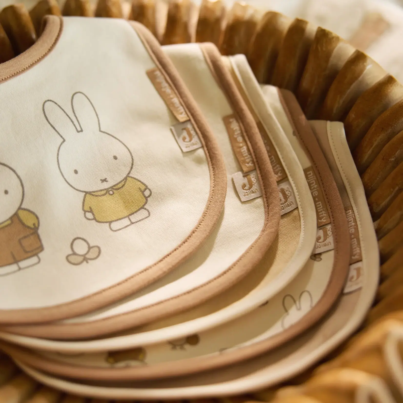 Jollein Waterproof bibs | miffy family farm 5P