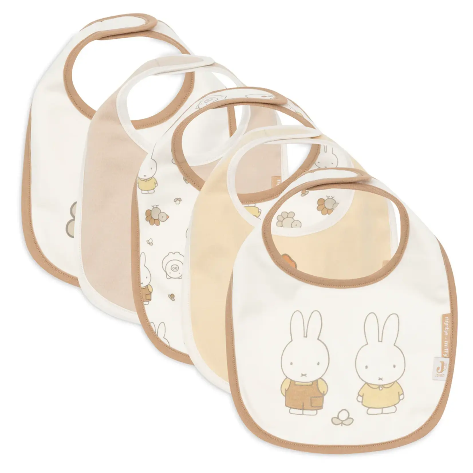 Jollein Waterproof bibs | miffy family farm 5P