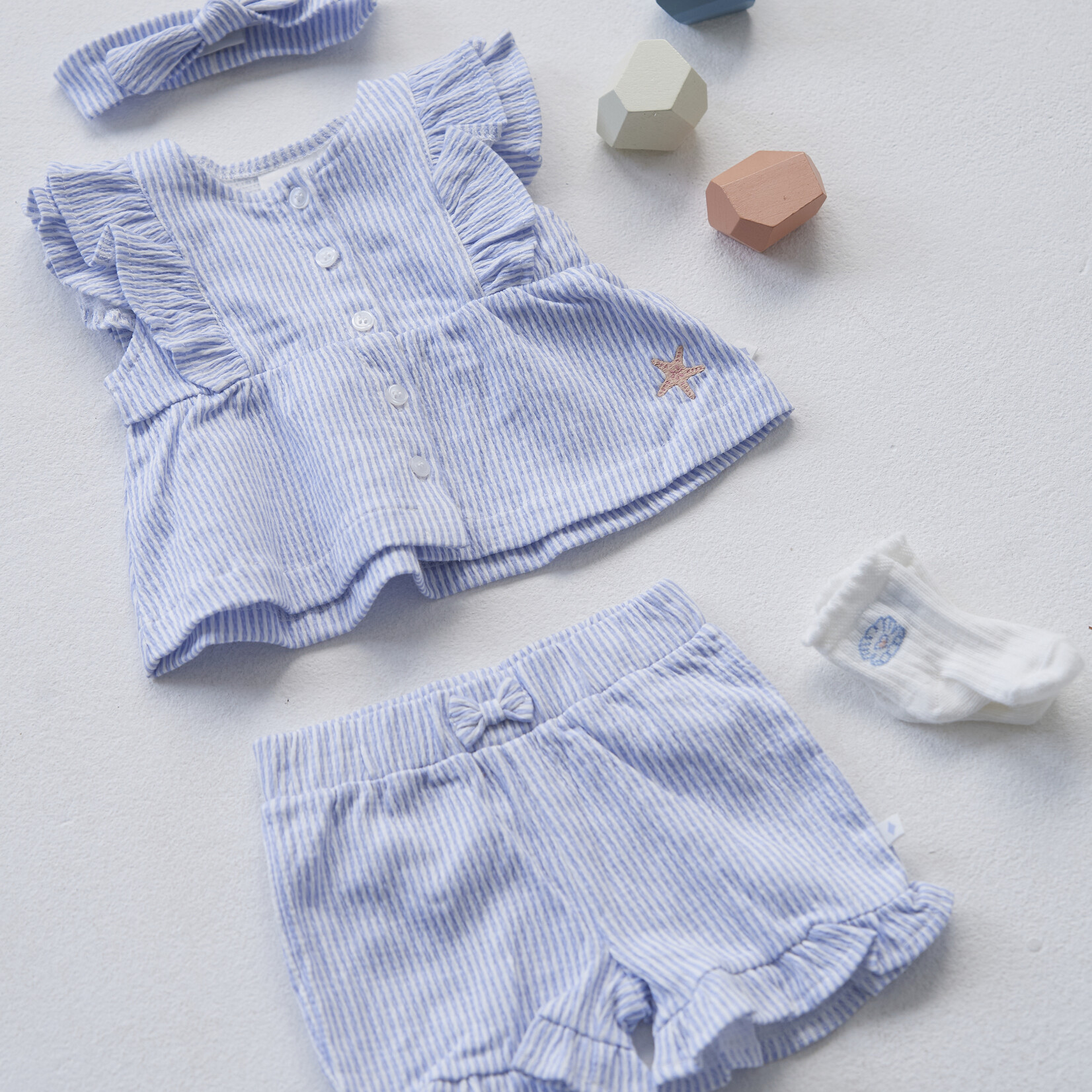 Feetje Top stripe crinkle | sea la vie