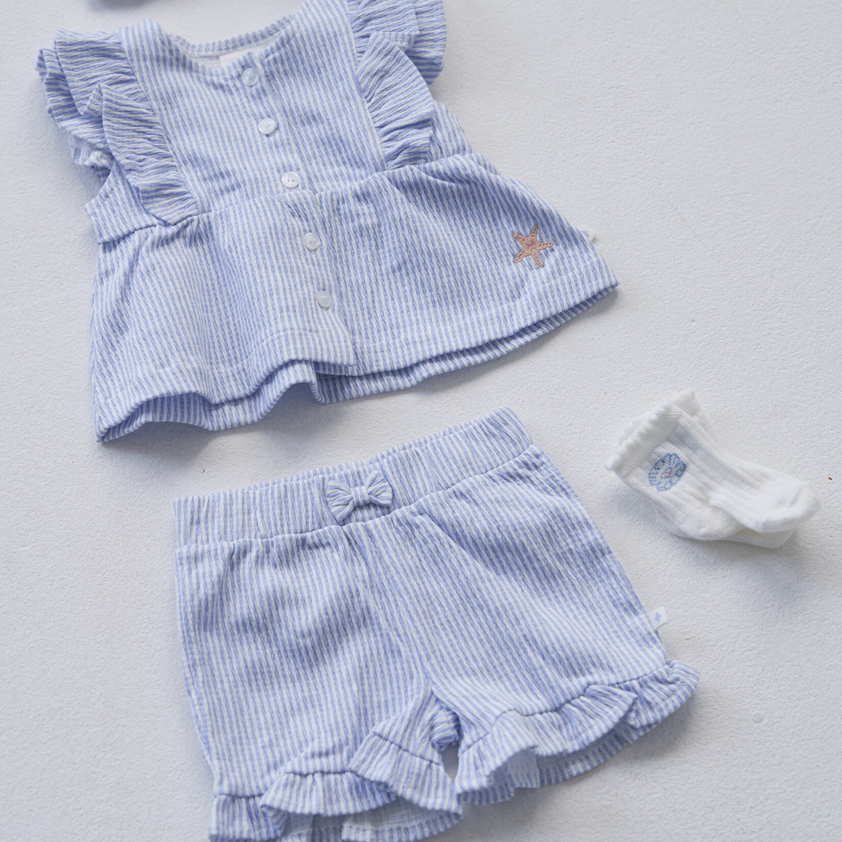 Feetje Top stripe crinkle | sea la vie