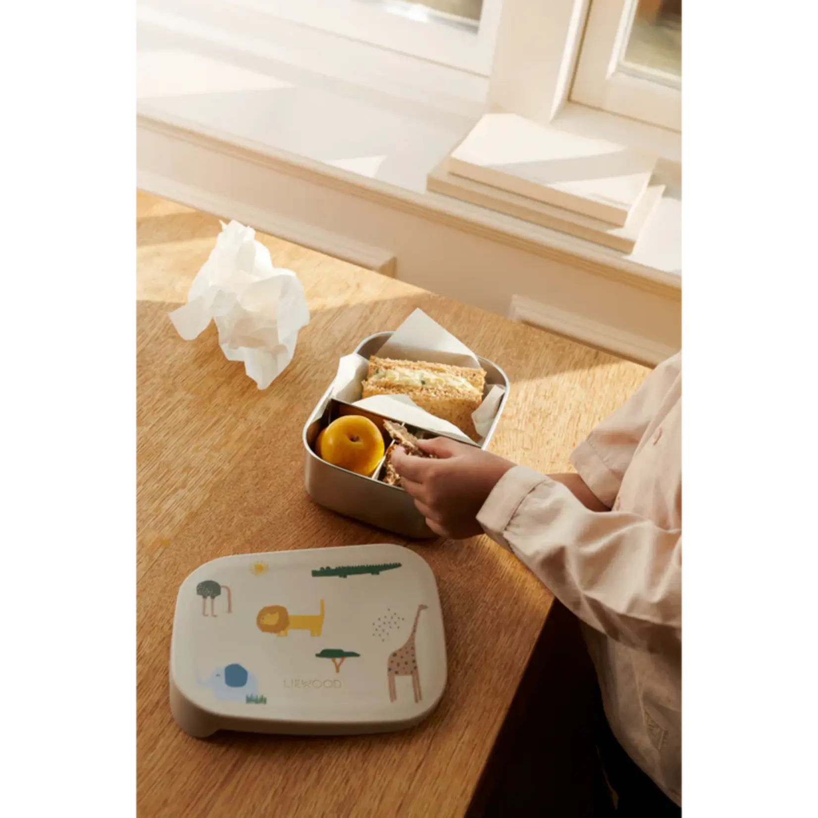Liewood Arthur printed lunchbox | safari
