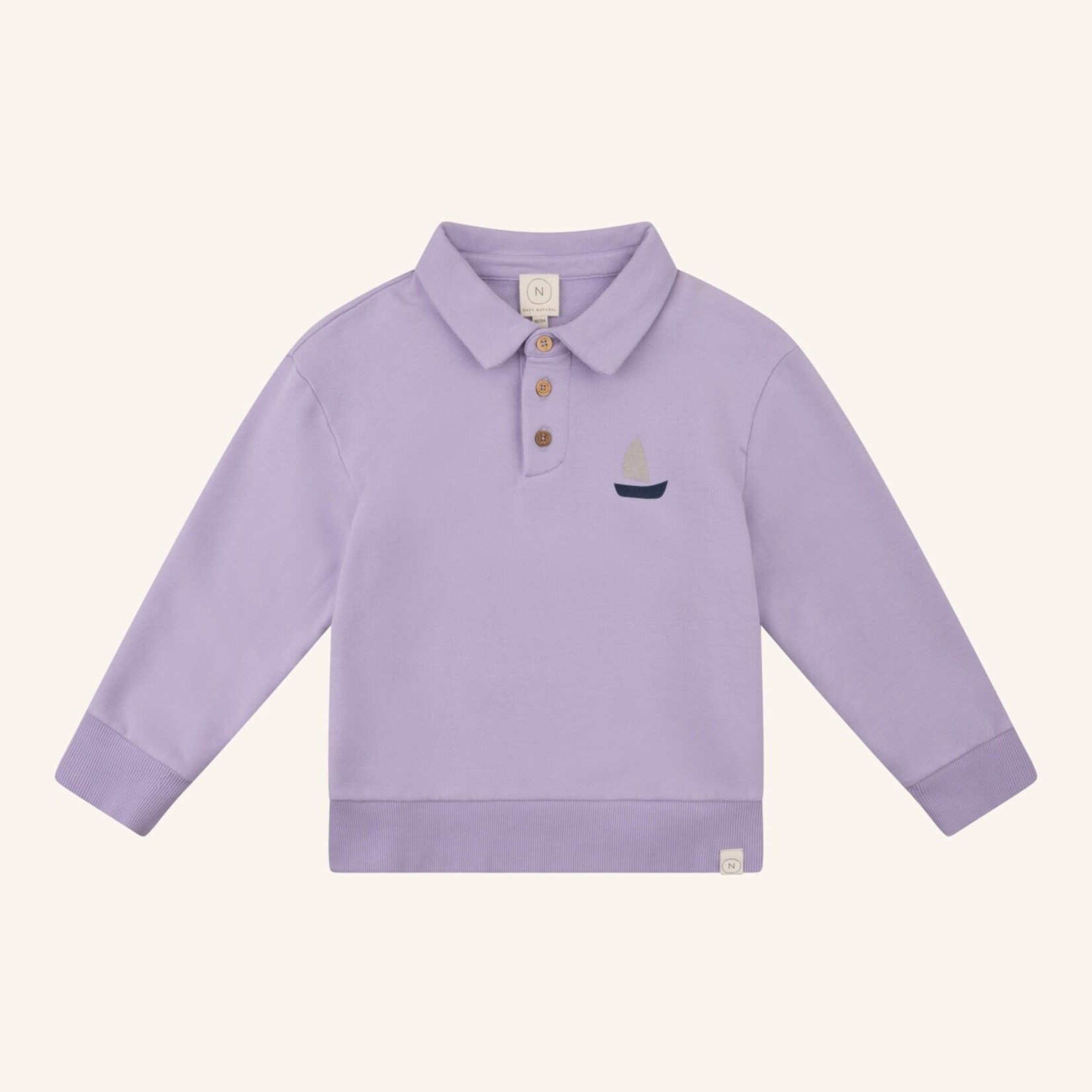 Navy Natural Pull Scott Polo lilas bateau