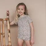 Salted Stories Shortsleeve swim set | sparkly flower