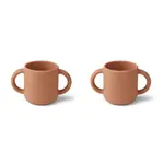 Liewood Lot de 2 tasses Gene | Chat rose Toscane