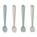 Liewood Shea feeding set 4-pack | dusty mint