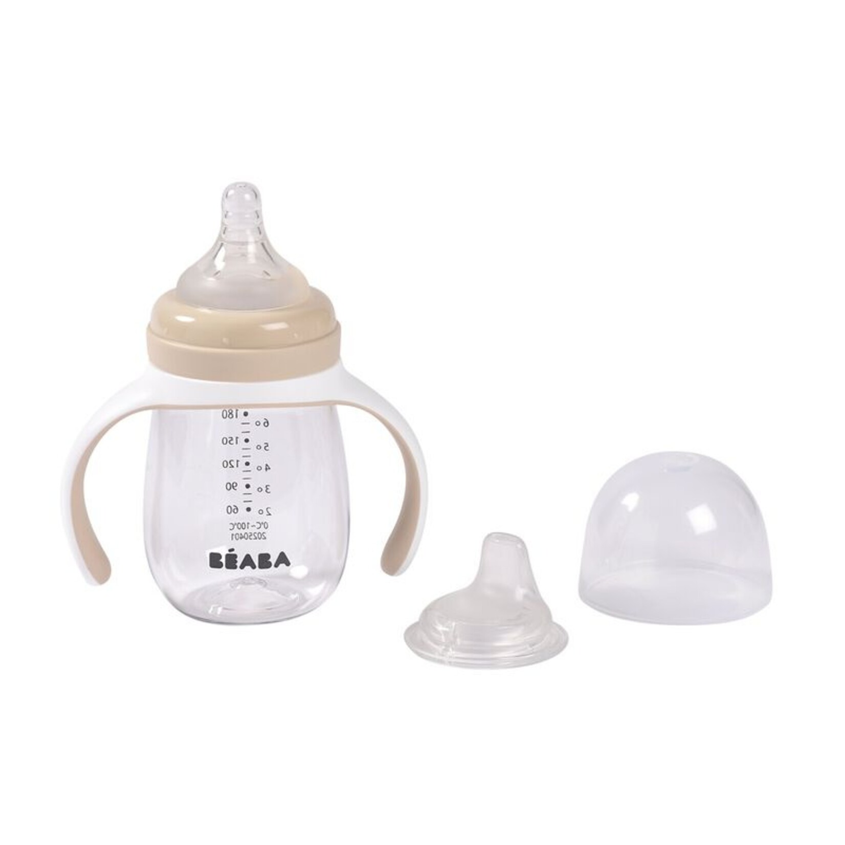 Béaba Transition cup training bottle 2 in 1 | clay earth
