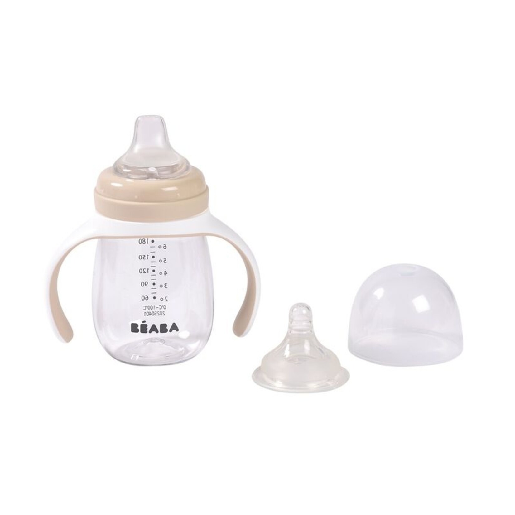 Béaba Transition cup training bottle 2 in 1 | clay earth