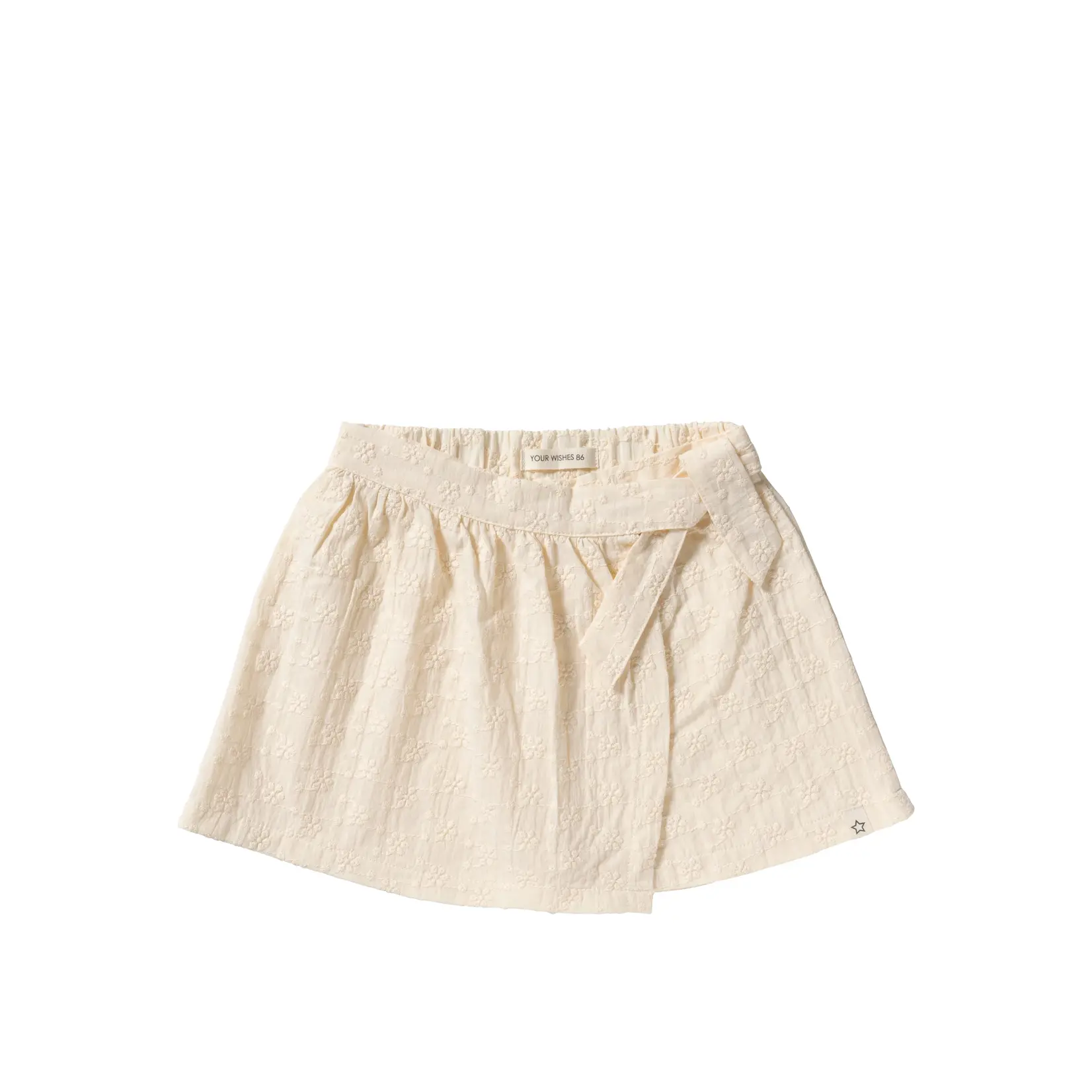 Your Wishes Jupe-short portefeuille broderie | cygne blanc