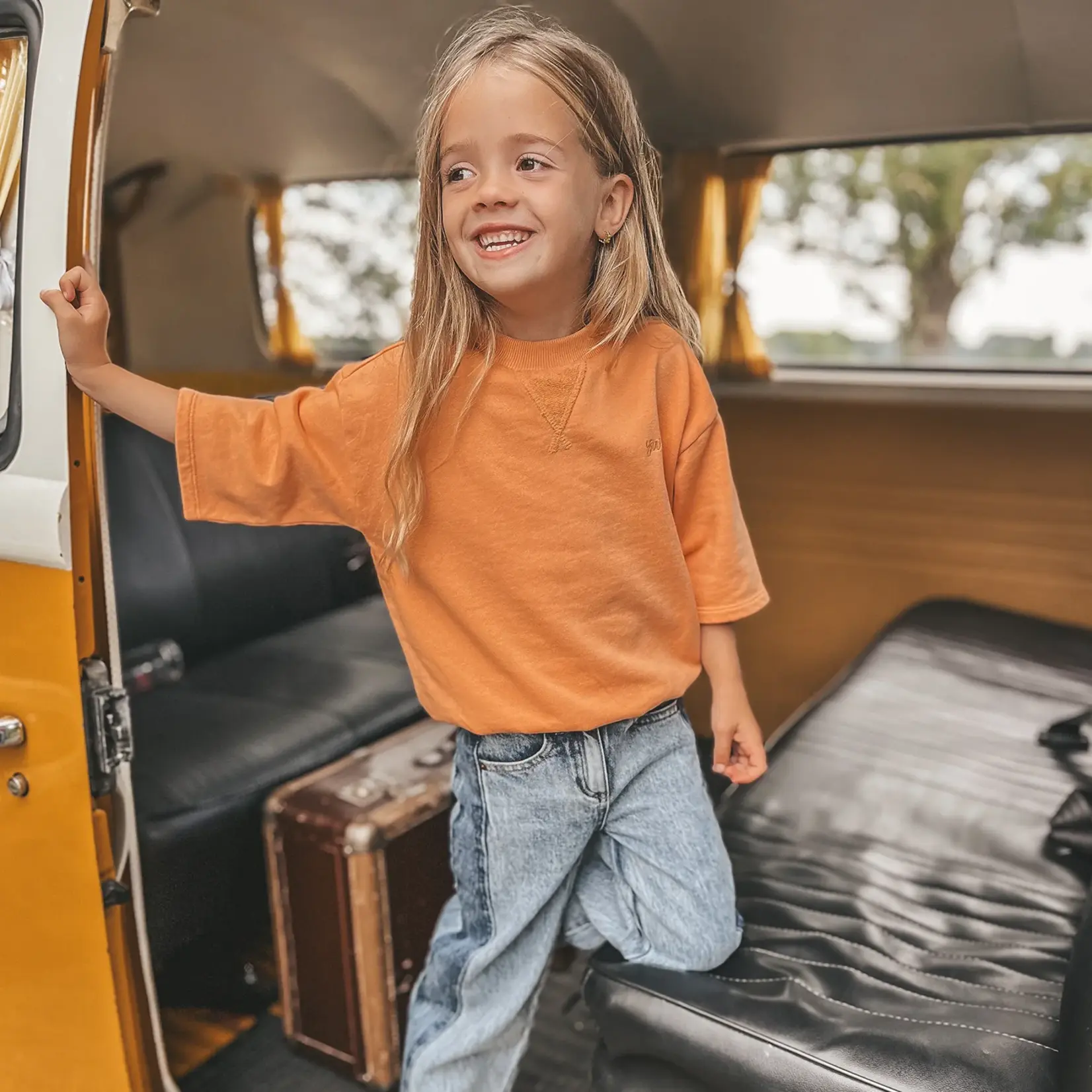 Your Wishes Shortsleeve sweater  |  copper tan