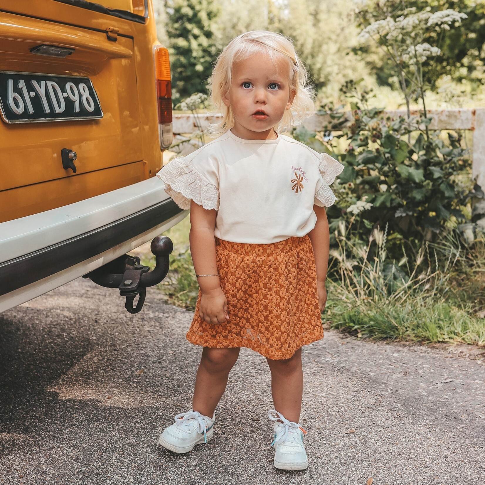 Your Wishes Wide shirt broderie  |  white swan