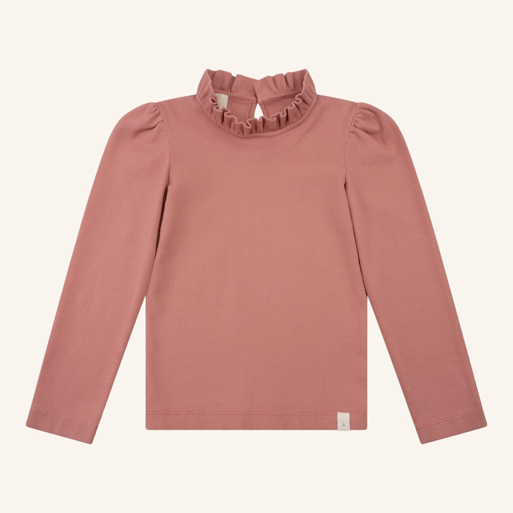 Navy Natural Loulou top dusty rose