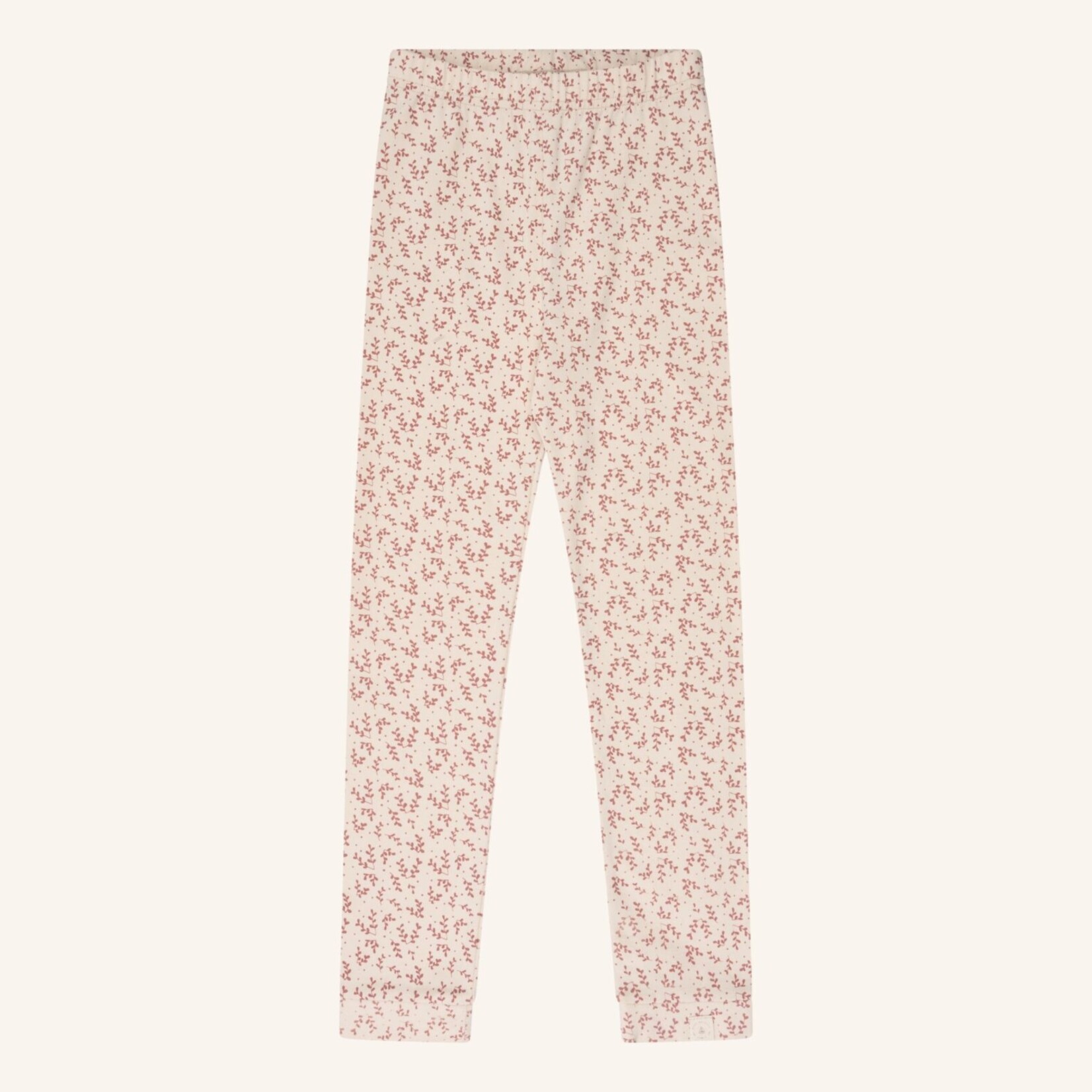 Navy Natural Legging rose leaves