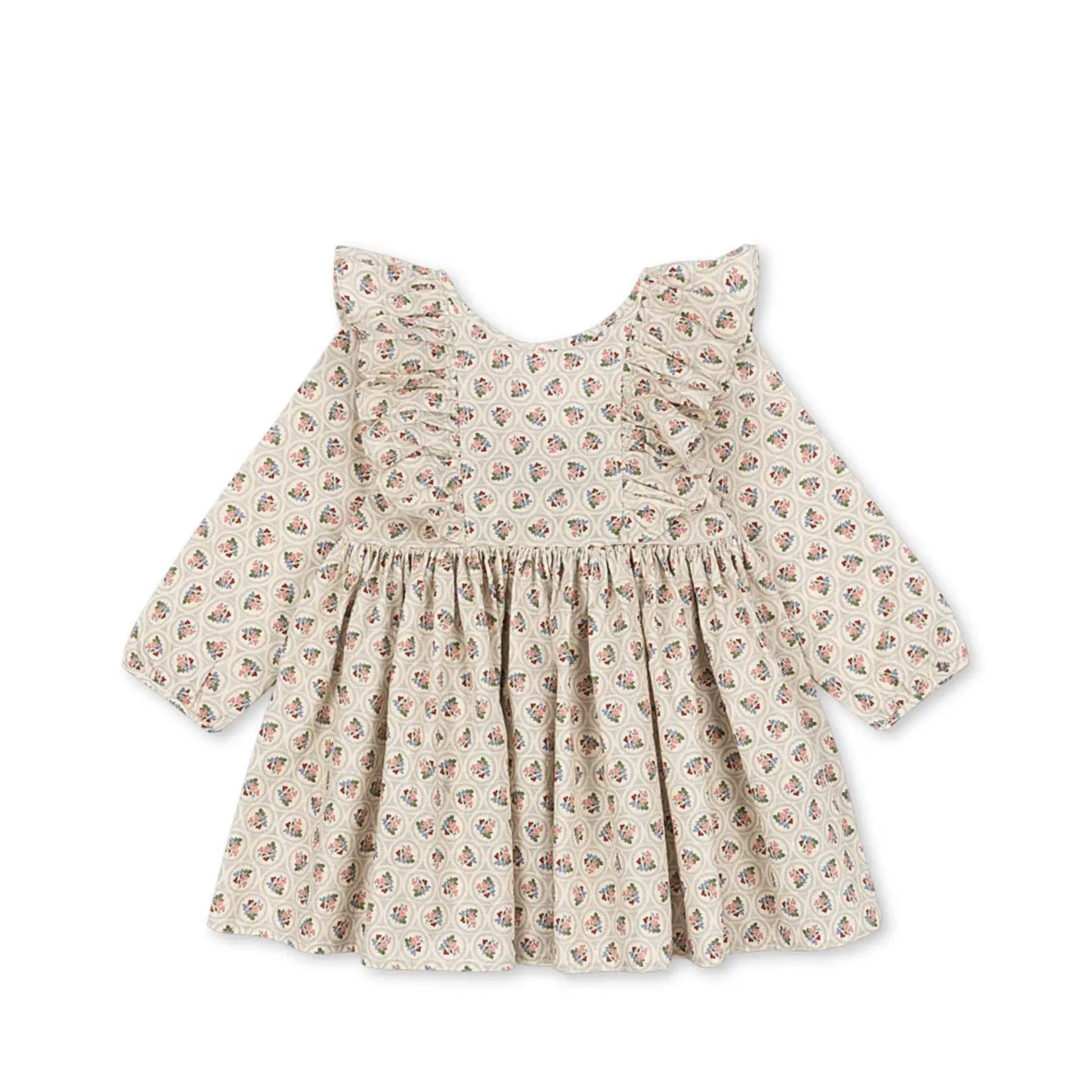 Konges Sløjd Cianna longsleeve bow dress | verona blues