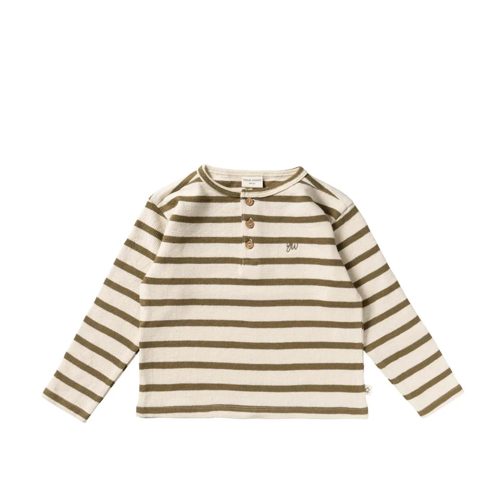 Your Wishes Longsleeve granddad relaxed | stripe terry