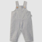 SNUG Salopette jumpsuit indigo linen stripe