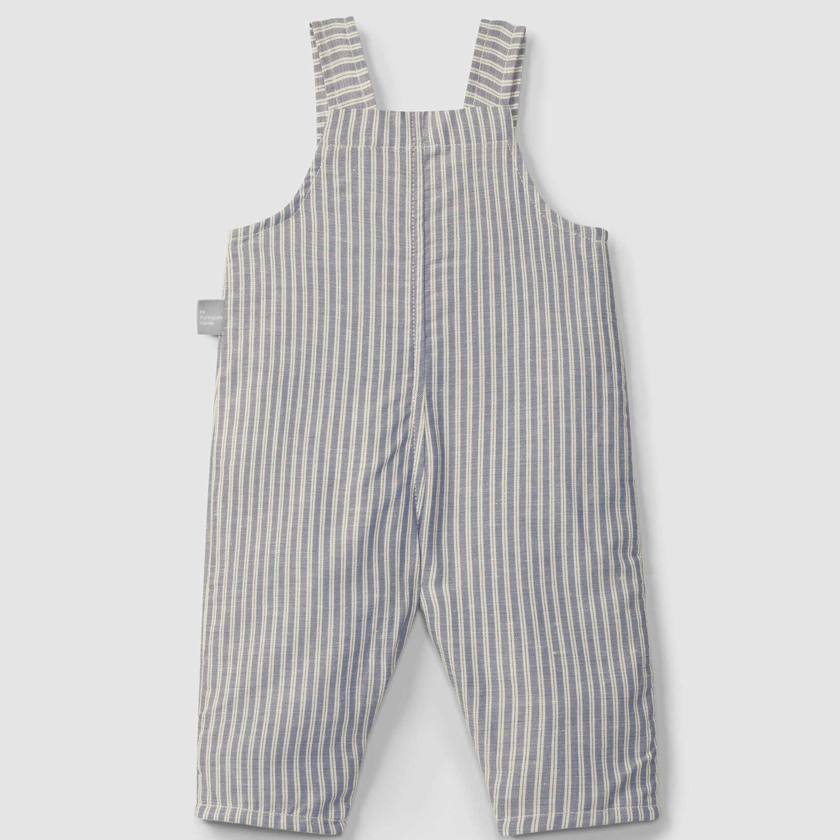 SNUG Combinaison Salopette rayure lin indigo