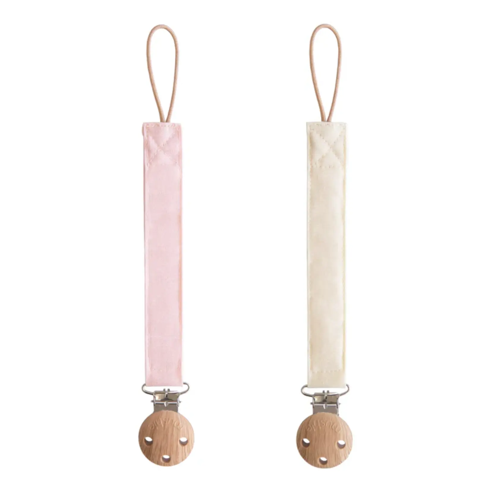 Mushie Pacifier clip | linnen