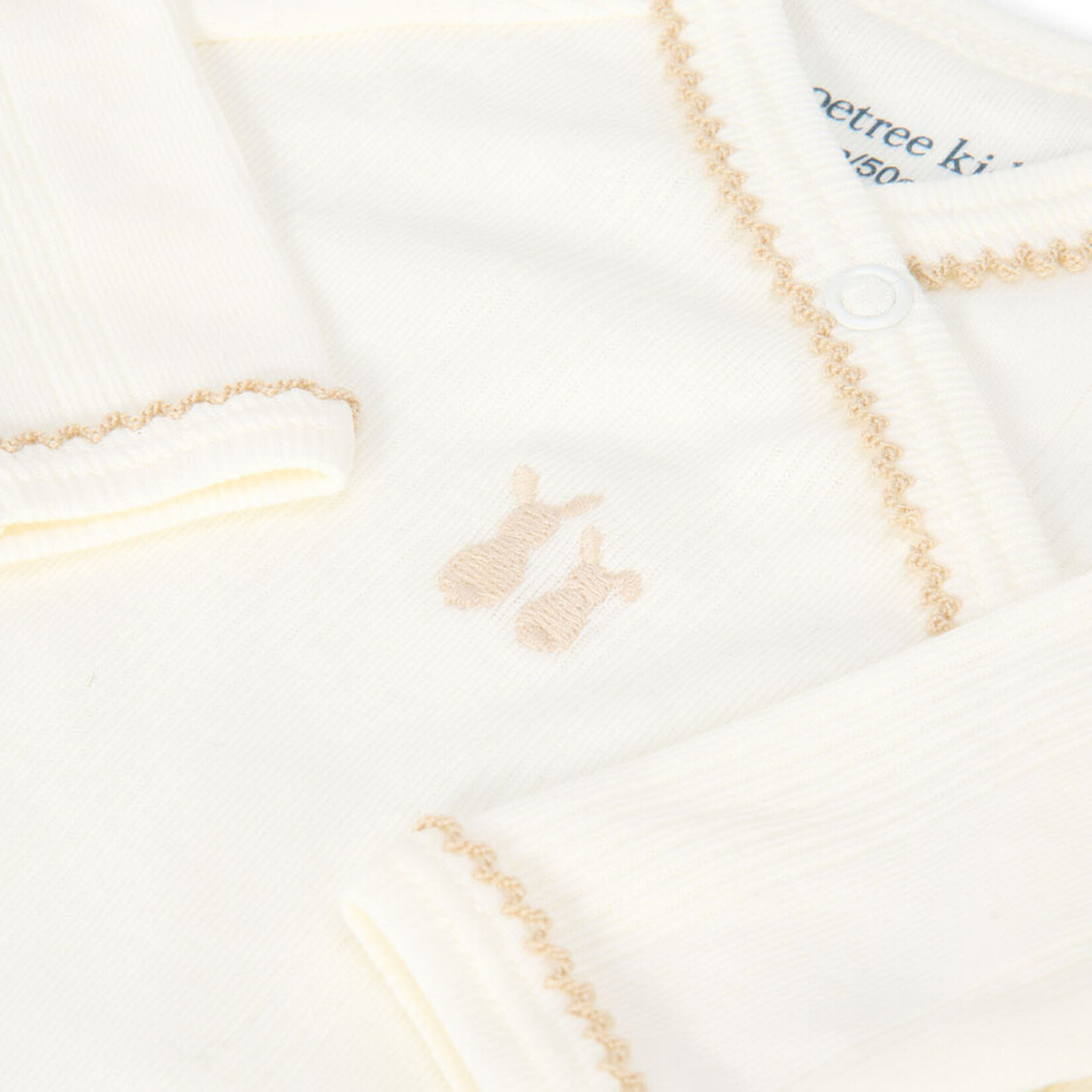 Poetree kids Ensemble bébé Teddy côtelé crème