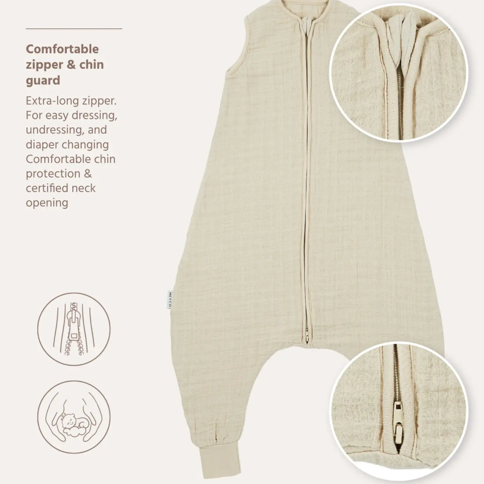 Meyco Pull-sac de couchage hydrophile | sable mou