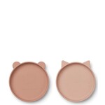 Liewood Assiettes Olivia (lot de 2) | Mélange de roses