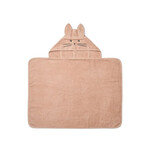 Liewood Vilas rabbit hooded towel badponcho | pale tuscany