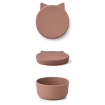 Liewood Cornelius snack box | cat dark rose