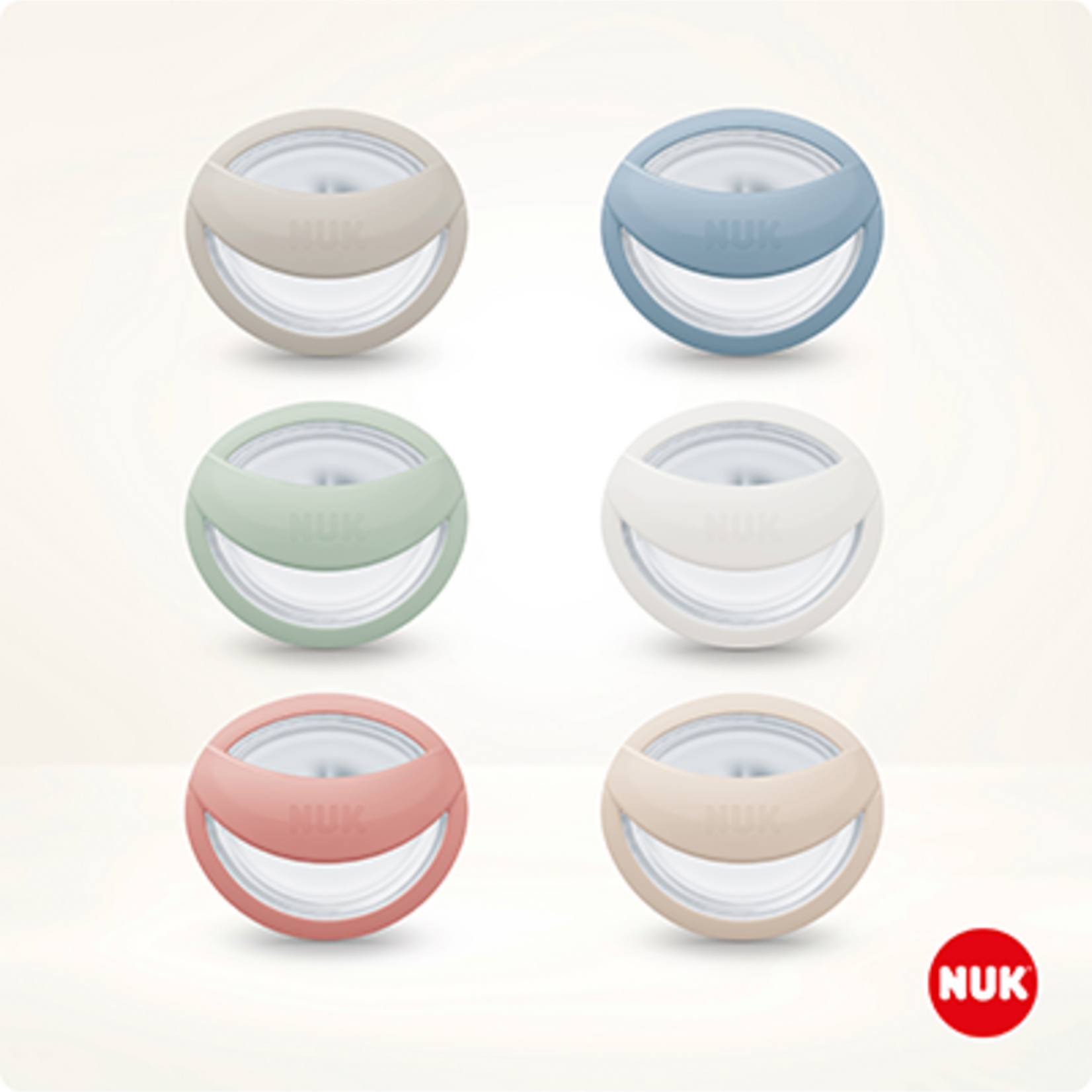 NUK Sucettes en silicone effet peau Mommyfeel, lot de 2