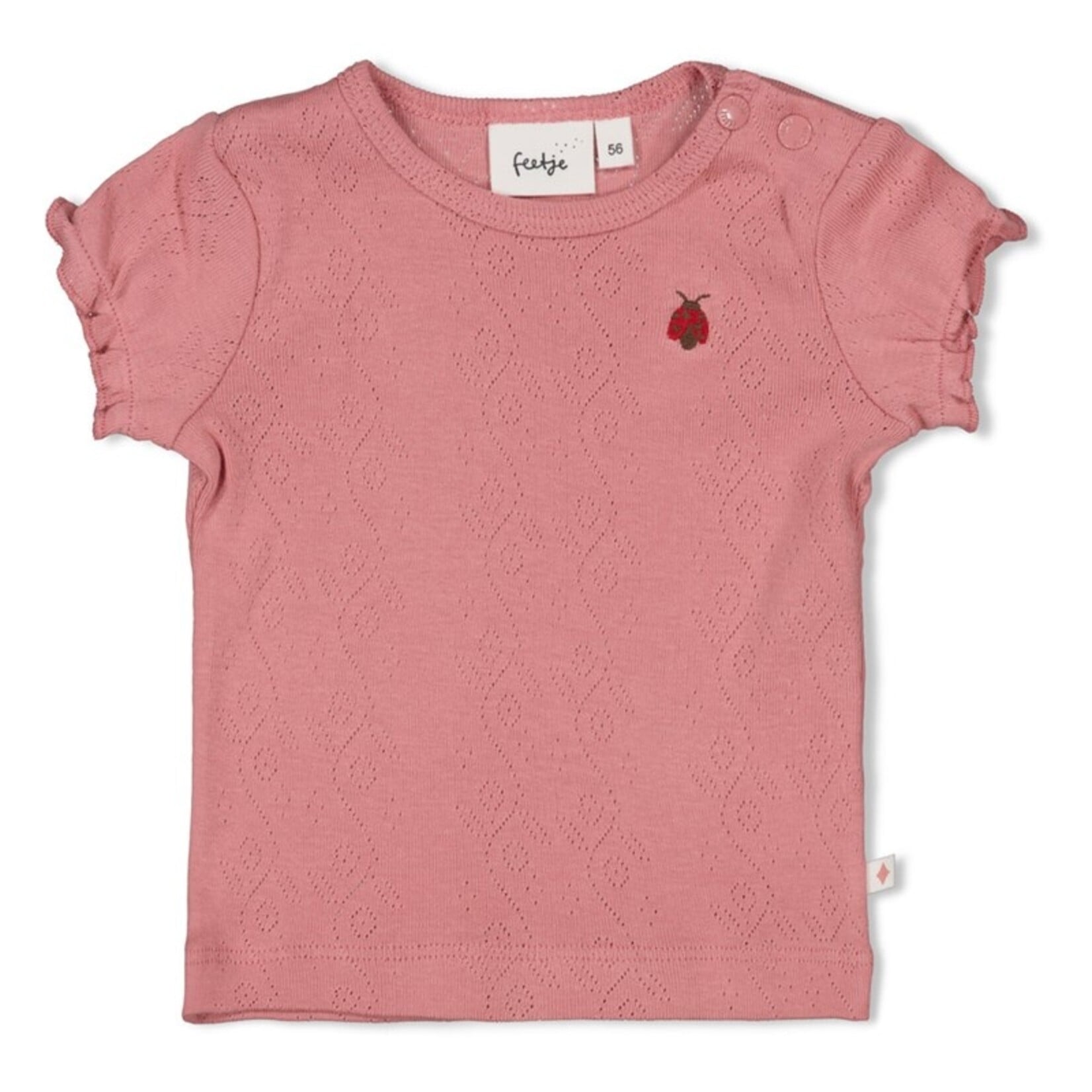 Feetje T-shirt côtelé ajouré | coccinelle