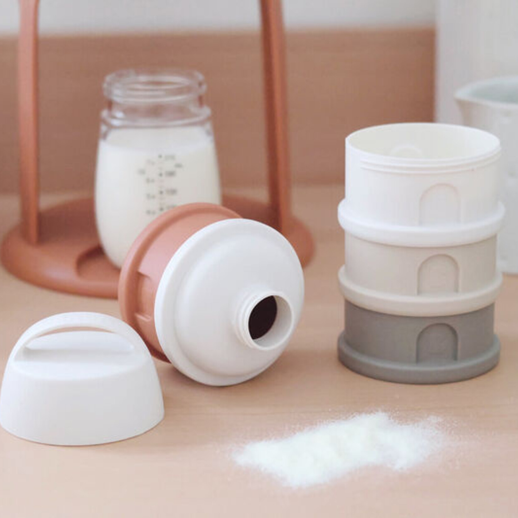 Béaba Doseerbox voor poedermelk 4P | clay