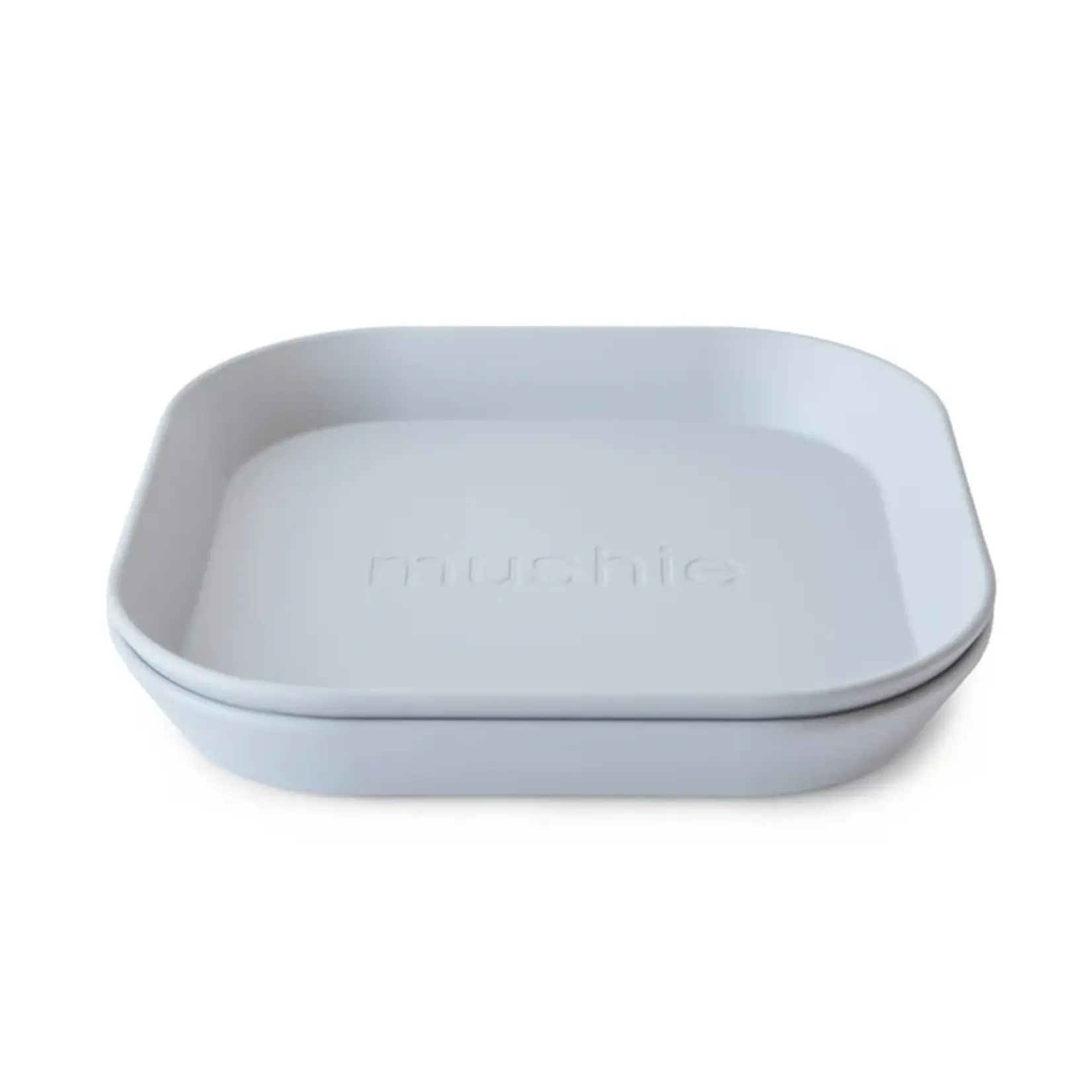 Mushie Plates square cloud