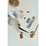 Childhome Mini valise de voyage ours en peluche blanc cassé