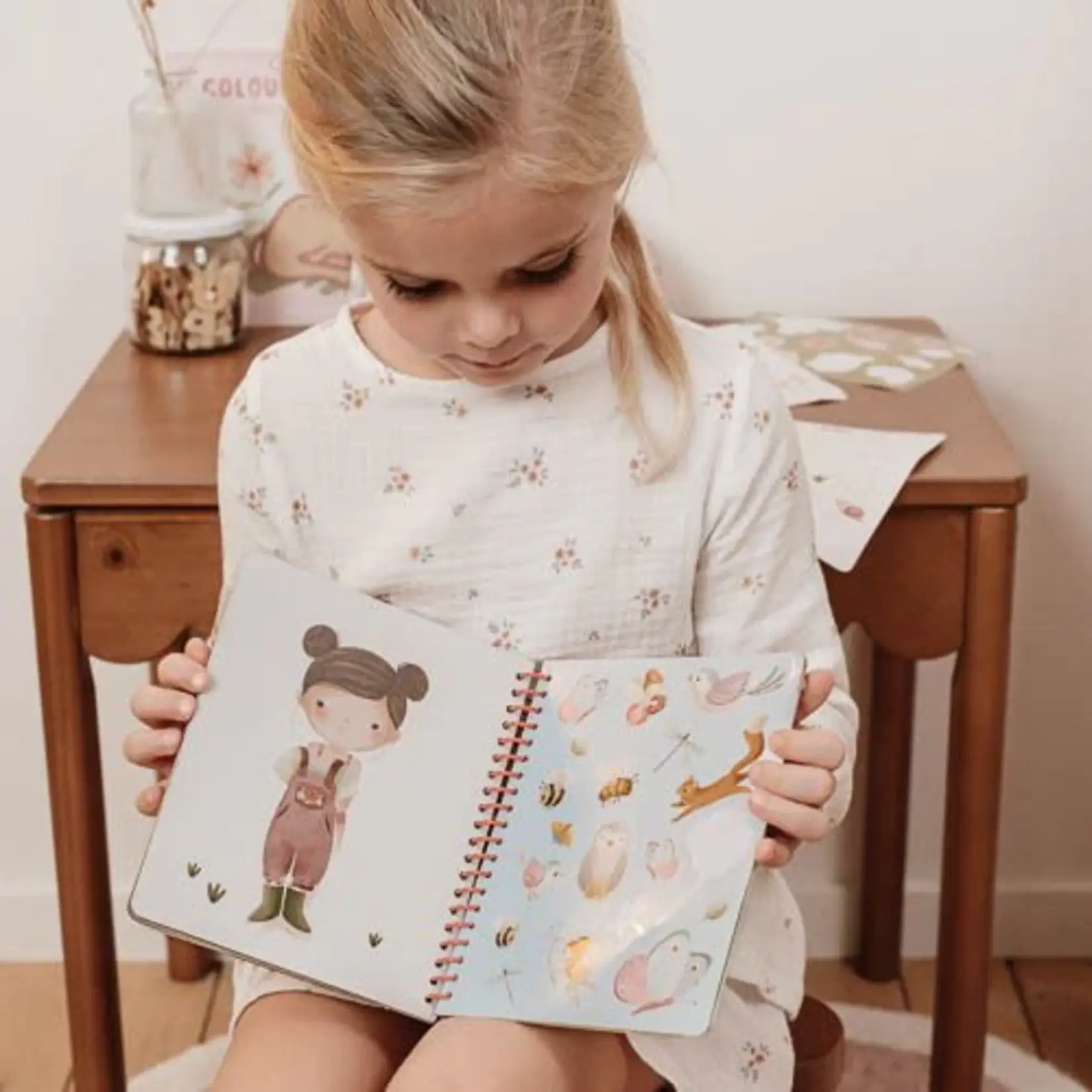 Little Dutch Aankleed- en stickerboek fairy garden