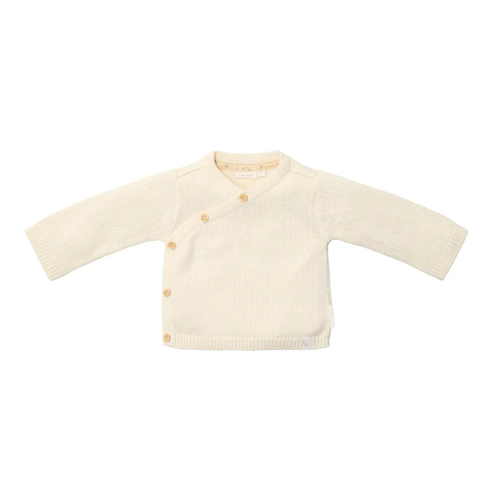 Little Dutch Gebreid vestje overslag | off-white
