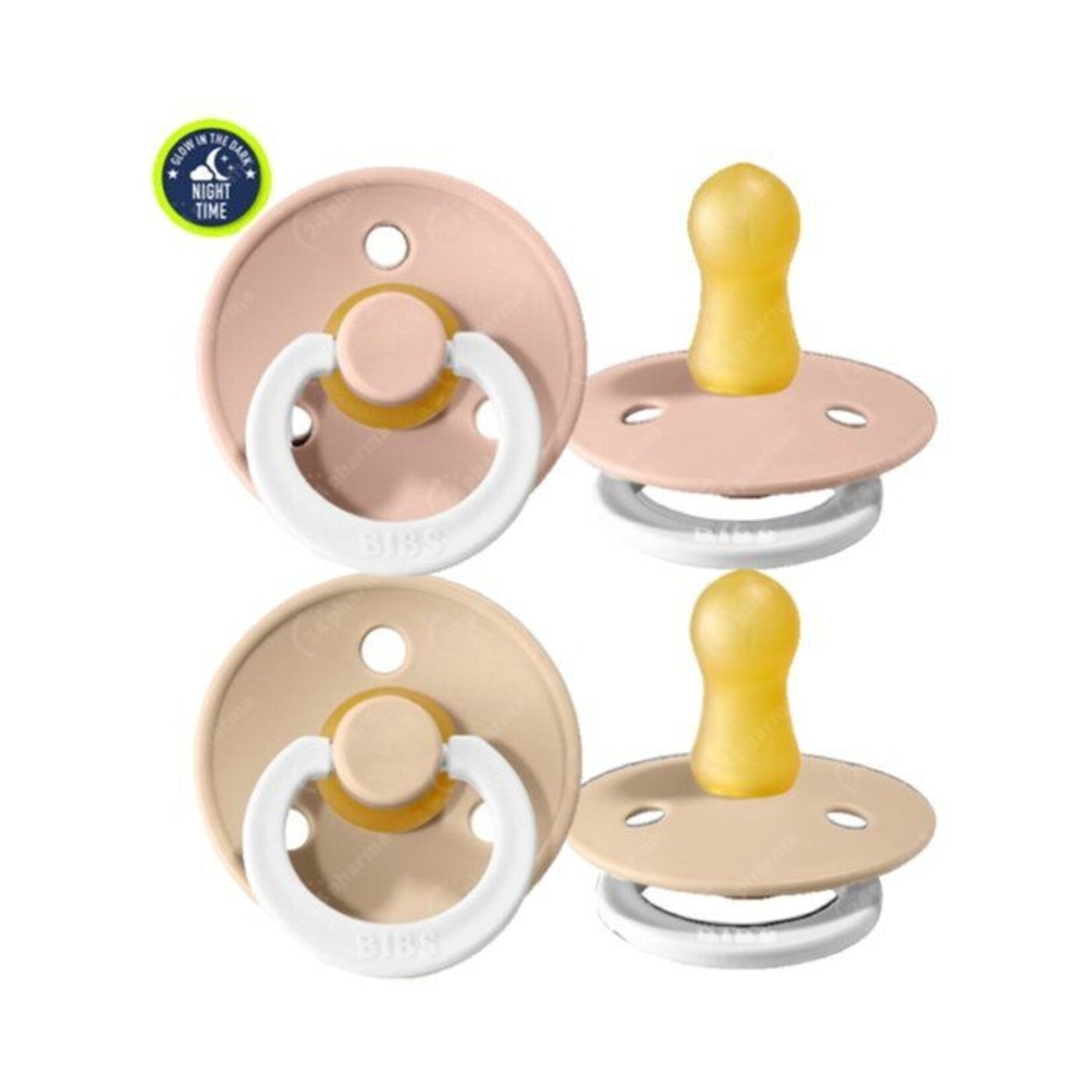 Bibs Bibs duo fopspenen | glow vanilla/blush