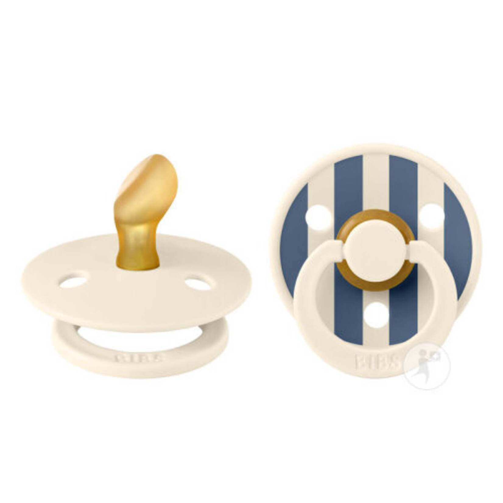 Bibs Bibs duo anatomical pacifiers STUDIO | pin steel blue