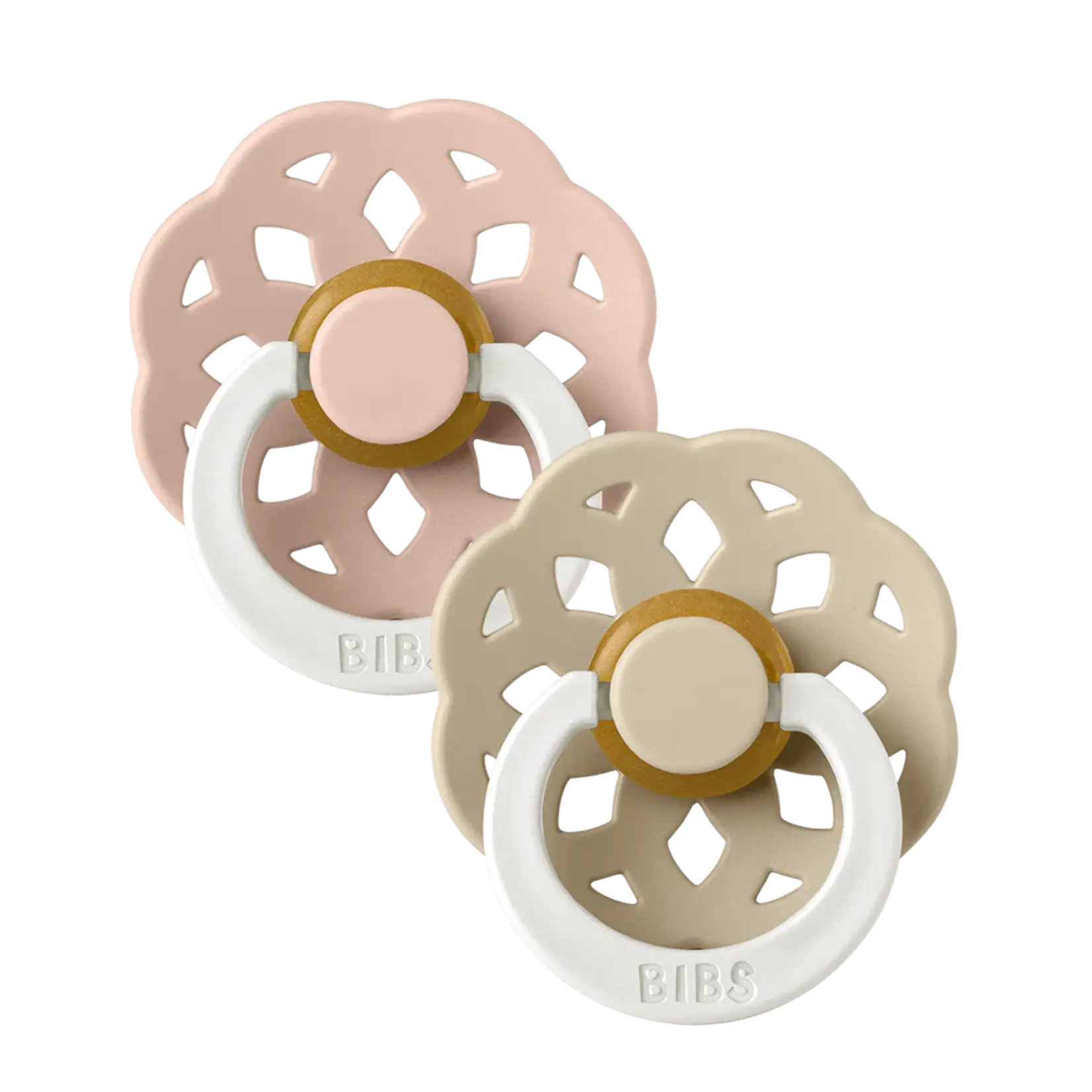 Bibs Bibs duo pacifiers BOHEME | glow blush/vanilla
