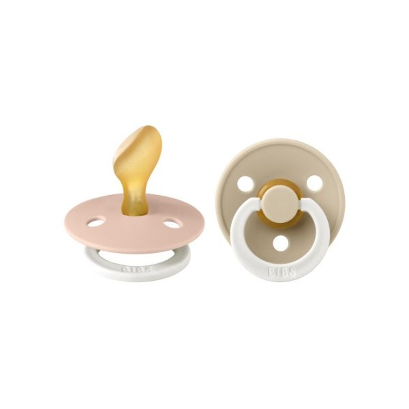Bibs Bibs duo anatomische fopspenen | glow vanilla/blush