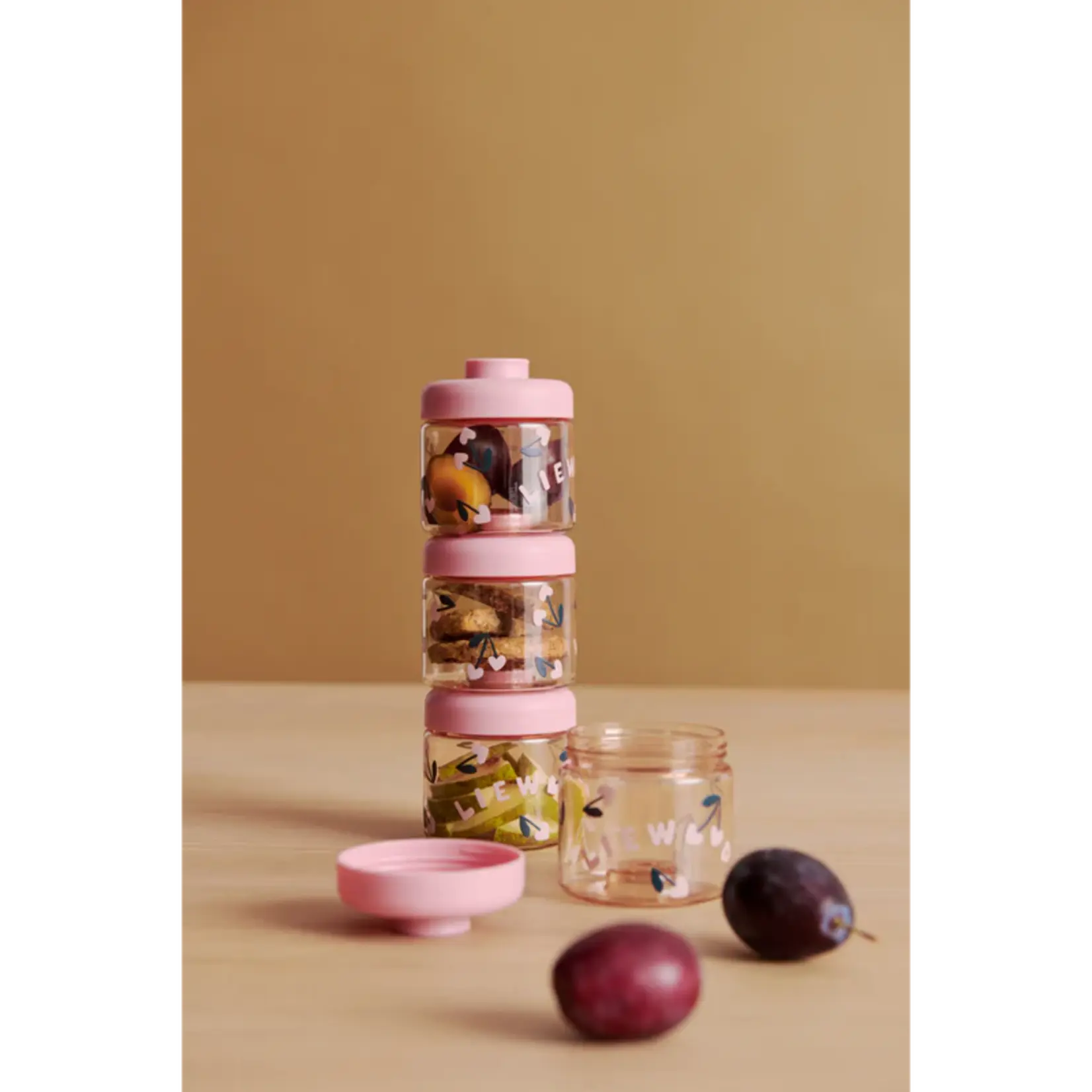 Liewood Dominique baby food tritan boxes | cherry heart