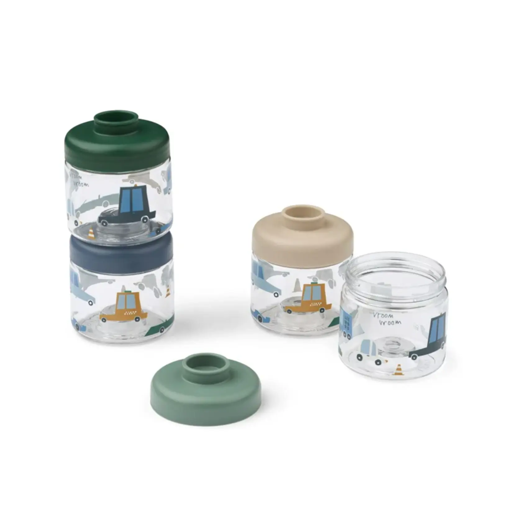 Liewood Dominique baby food tritan boxes | cars