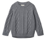 Liewood Ari cotton knit jumper | grey melange