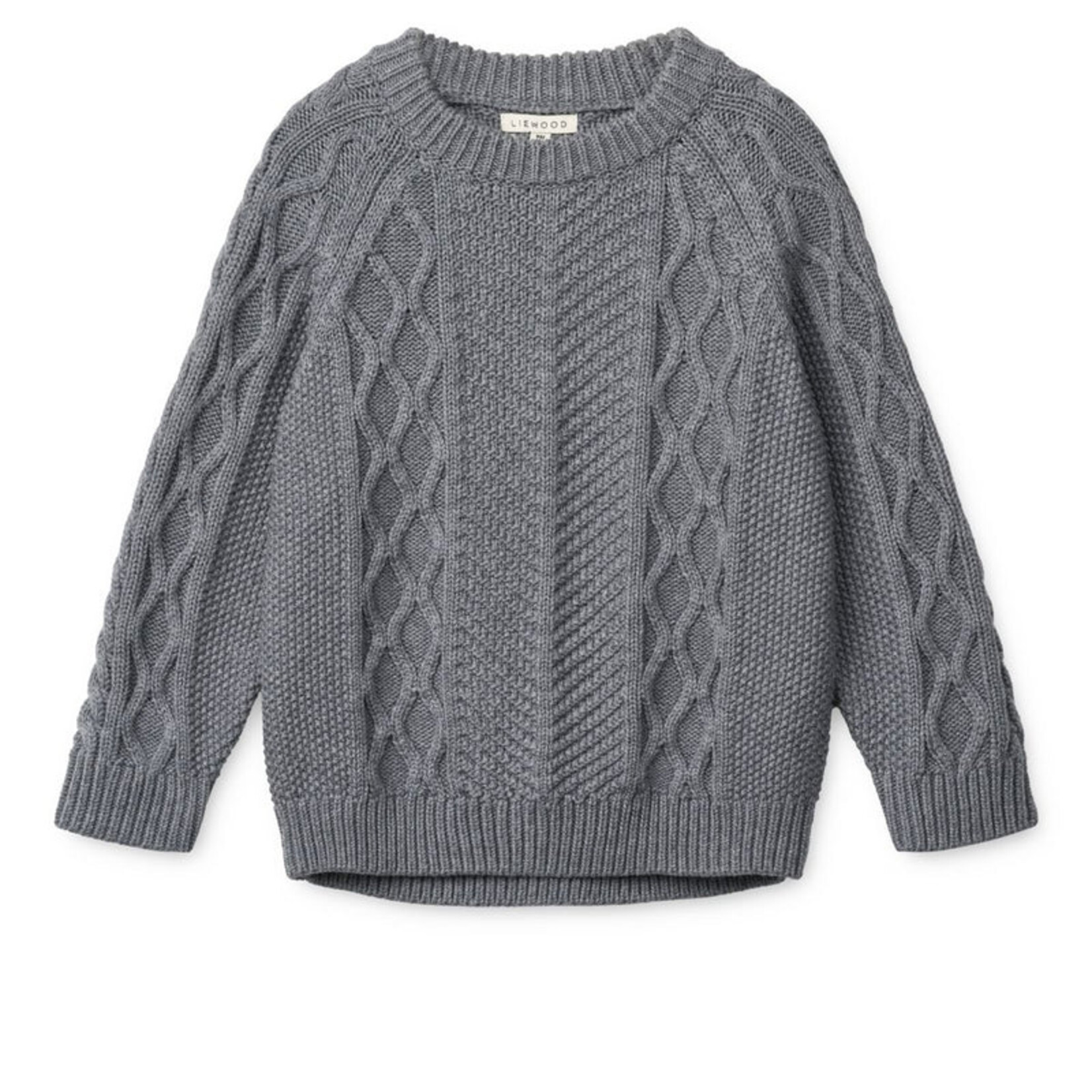 Liewood Ari cotton knit jumper | grey melange